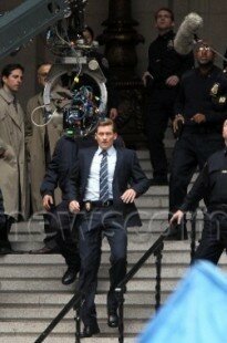 Denis Leary on set in New York