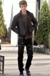 Andrew Garfield on set in New York