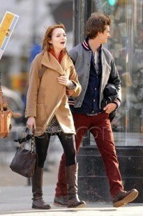 THE AMAZING SPIDER COUPLE?? Emma Stone and Andrew Garfield are seen taking a romantic stroll in New York City