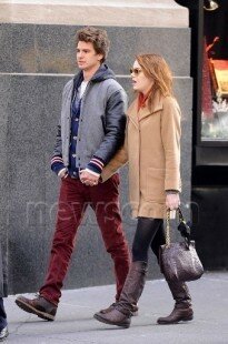 THE AMAZING SPIDER COUPLE?? Emma Stone and Andrew Garfield are seen taking a romantic stroll in New York City