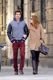 THE AMAZING SPIDER COUPLE?? Emma Stone and Andrew Garfield are seen taking a romantic stroll in New York City